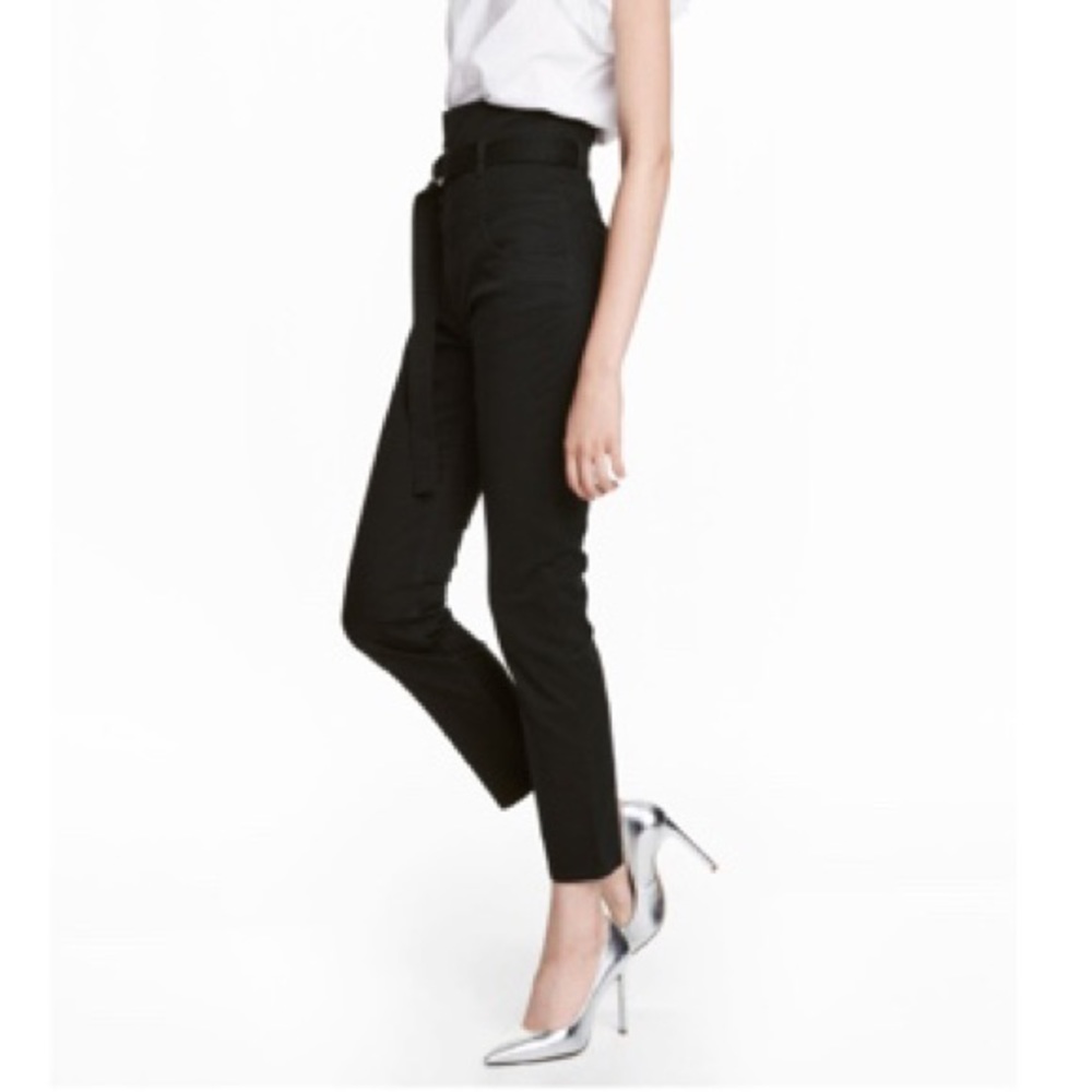NWTS H&M black twill pants size 2